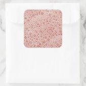 Oranje druppeltjes vierkante sticker (Tas)