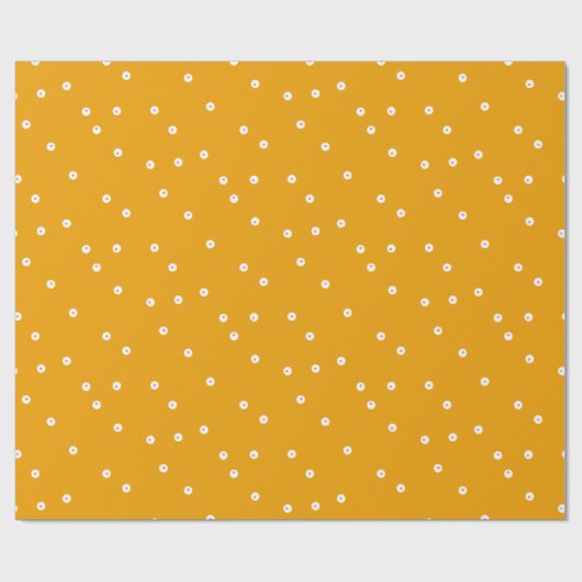 Oranje dubbele Stippen Cadeaupapier (Vlak)