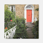 Oranje Dublin-deur Magneet (Voorkant)