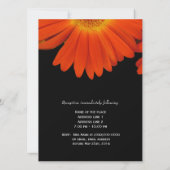 Oranje duitse bloem Christelijke bruiloft Kaart (Achterkant)