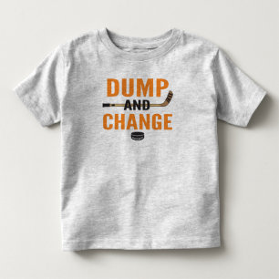 Oranje Dump en Change Hockey Kinder Shirts