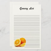 Oranje dunne banketbakkerswerk briefpapier (Voorkant / Achterkant)