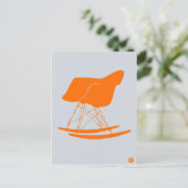Oranje Eames voorzitter Briefkaart (Staand voorkant)