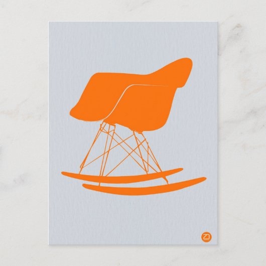 Oranje Eames voorzitter Briefkaart (Voorkant)