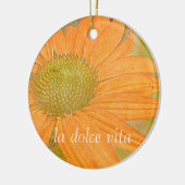 Oranje Echinacea Art Dolce Vita Ornament (Links)