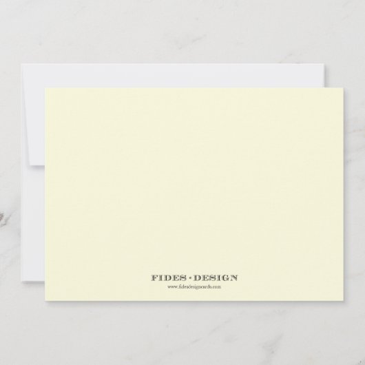 Oranje ecru - pet tassel - afstuderen - aankondigi kaart (Achterkant)