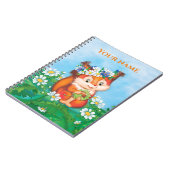oranje eekhoorn notitieboek (Linkerzijde)