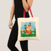 oranje eekhoorn tote bag (Voorkant (product))