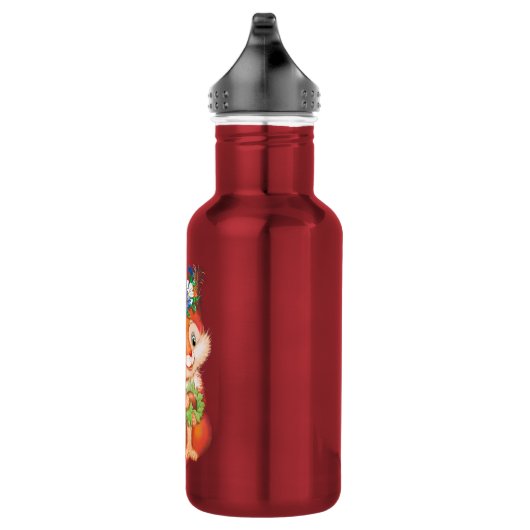 oranje eekhoorn waterfles  (Rechts)