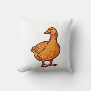Oranje Eend Kids T-Shirt – Schattig en Speels Dier Kussen
