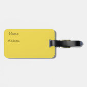 Oranje eenhoorn bagagelabel (Achterkant horizontaal)