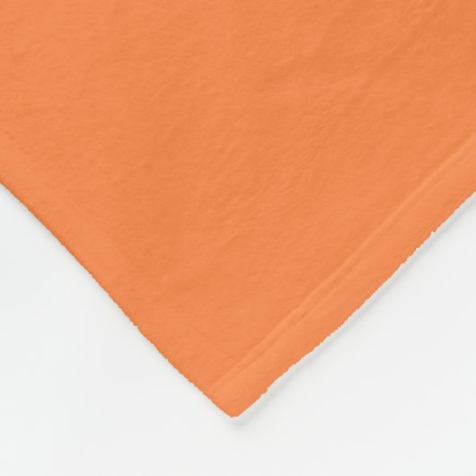 Oranje Eenvoudig gepersonaliseerd Fleece Deken (Hoek)