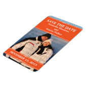 Oranje Eenvoudige Foto sparen de Magnet van de Dat Magneet (Linkerzijde)