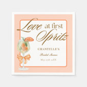 Oranje eenvoudige liefde op het eerste Spritz-Vrij Servet (Voorkant)