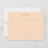 Oranje eerste Spritz Vrijgezellenfeest Recept Kaar Kaart (Achterkant)