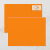 Oranje Effen Kleur Ansichtkaart Briefkaart (Voorkant / Achterkant)