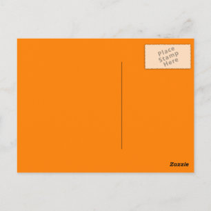 Oranje Effen Kleur Ansichtkaart Briefkaart