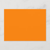 Oranje Effen Kleur Ansichtkaart Briefkaart (Voorkant)