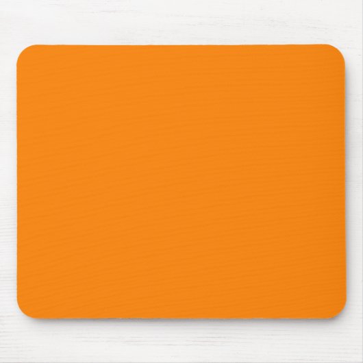 Oranje Effen Kleur Minimalistisch Muismat (Voorkant)