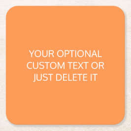 Oranje effen kleur trendy cocktail party palet kartonnen onderzetters