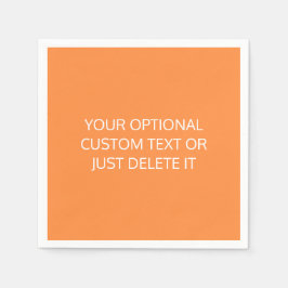 Oranje effen kleur trendy cocktail party palet servet