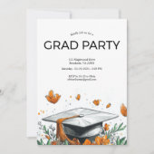 oranje eindexamenfeest uitnodiging (Voorkant)