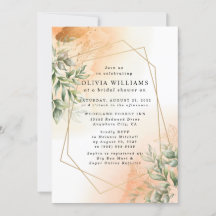 Oranje Elegant romantische eucalyptus bladeren roe