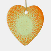 oranje elektrisch licht keramisch ornament (Rechts)