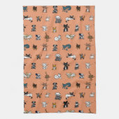 Oranje Elemental Pets Theedoek (Verticaal)