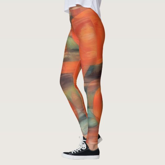 Oranje en Amber Artsy Leggings (Links)