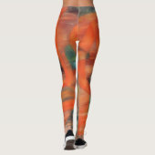 Oranje en Amber Artsy Leggings (Achterkant)
