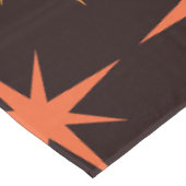 Oranje en Amber Starburst Mid Century Modern Tafelkleed (Gekanteld)