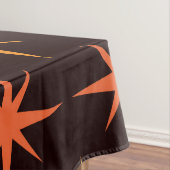 Oranje en Amber Starburst Mid Century Modern Tafelkleed (Voorbeeld)