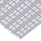 Oranje en Aqua Table Runner Korte Tafelloper (Hoek)