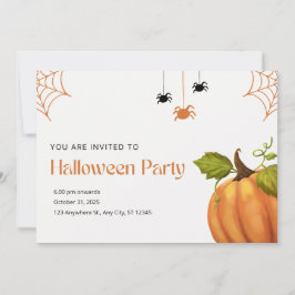 Oranje en beige illustratieve Happy Halloween