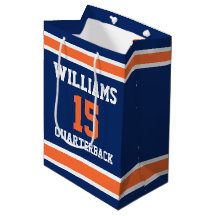 Oranje en Blauw 18 cm l x 11 cm b x 25 cm h