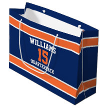 Oranje en Blauw 32 cm l x 10 cm b x 23 cm h