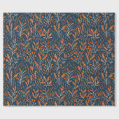 Oranje en blauw cadeaupapier (Vlak)