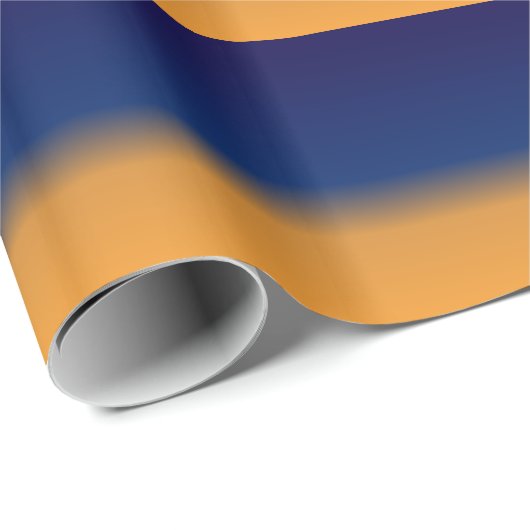 Oranje en blauw cadeaupapier (Rol Hoek)