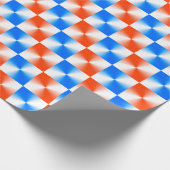 Oranje en blauw cadeaupapier (Hoek)