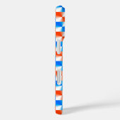 Oranje en blauw Case-Mate iPhone case (Achterkant / Rechts)
