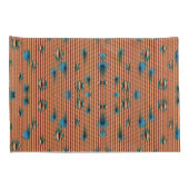 Oranje en blauw configuratievenster verbranden kussensloop (Achterkant-Rechts)