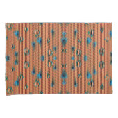 Oranje en blauw configuratievenster verbranden kussensloop (Voorkant-Rechts)