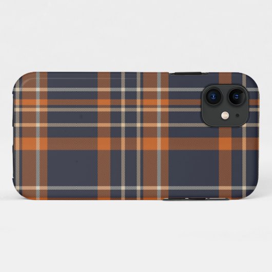 oranje en blauw gele iPhone case (Achterkant (horizontaal))