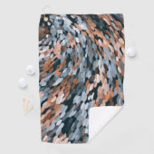 Oranje en Blauw Golfhanddoek (Insitu)