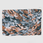 Oranje en Blauw Golfhanddoek (Horizontaal)