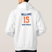 Oranje en Blauw Hoodie (Achterkant)