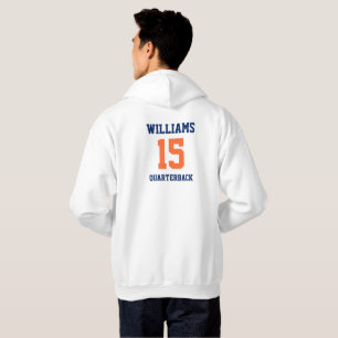 Oranje en Blauw Hoodie