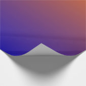 Oranje en blauw omslagpapier cadeaupapier (Hoek)