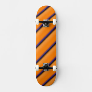 Oranje en blauw persoonlijk skateboard